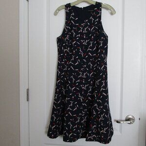 sleeveless flare skirt dress